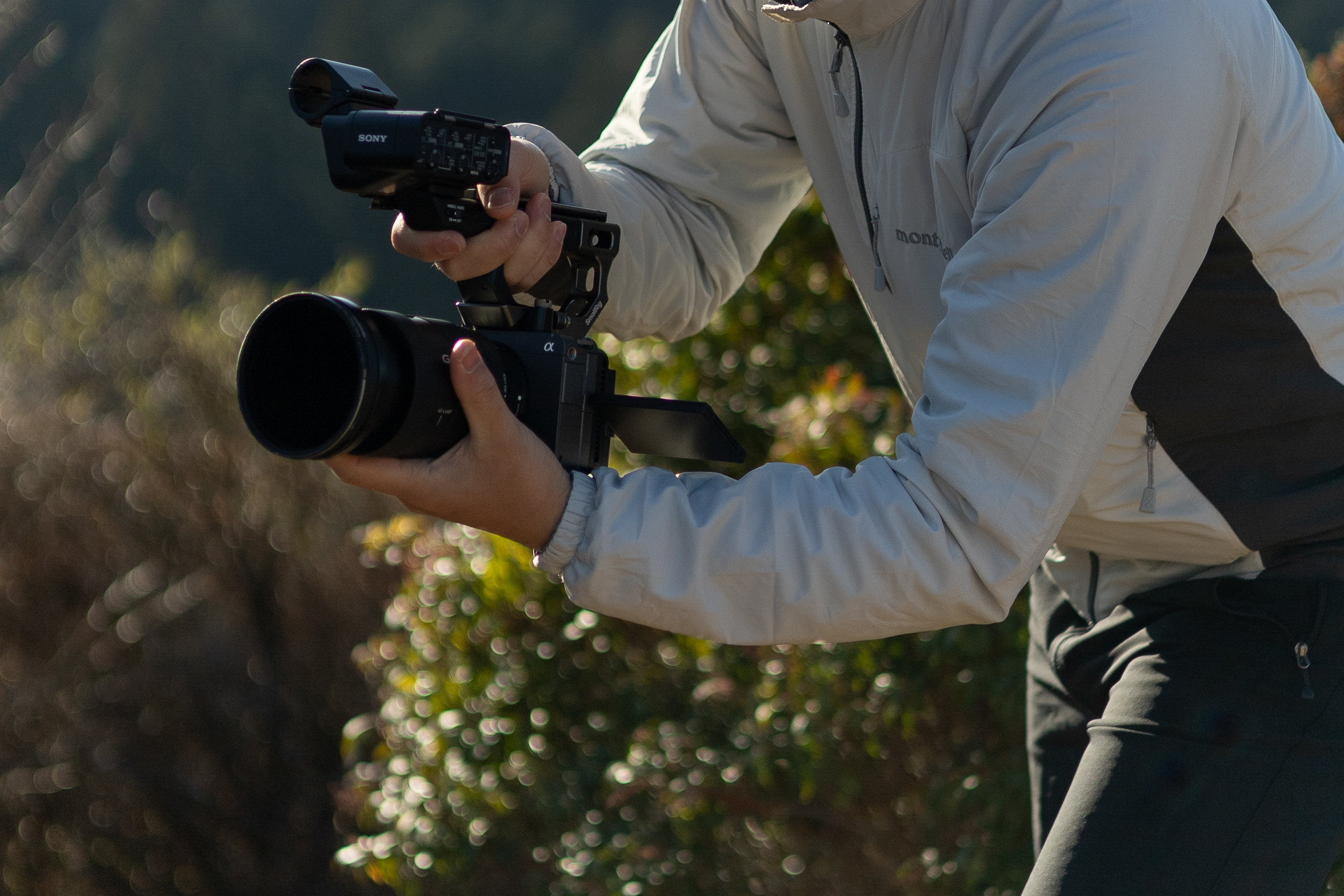 カメラマンが撮影している