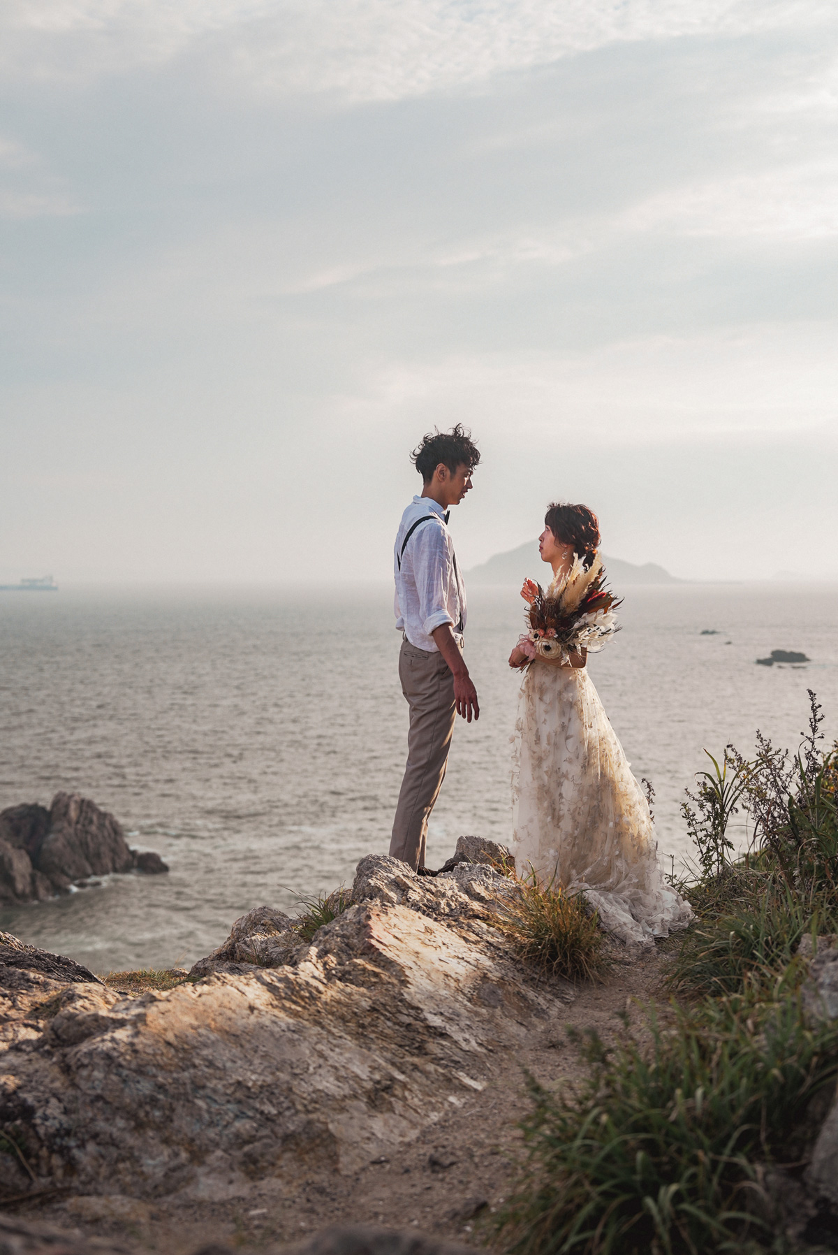 海でウェディング